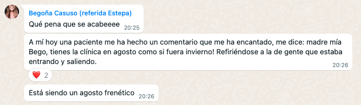 testimonio bego clinicas